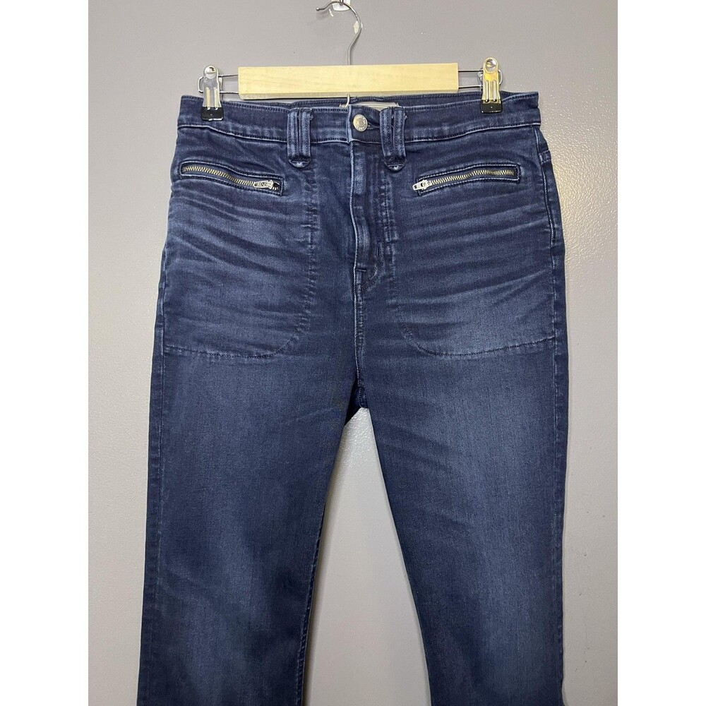 Point Sur Denim 10" Demi Boot Jeans Womens 28 Dark Blue Mid Rise Stretch Denim